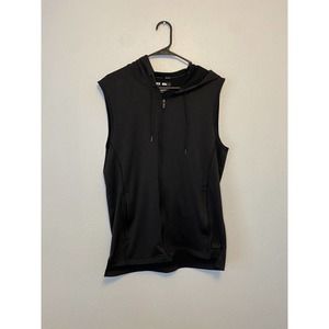 MSX‎ By Michael Strahan Sleeveless Hoodie Black Size Medium Full Zip-up